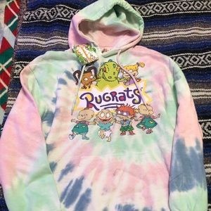 RARE Official Nickelodeon Rugrats TieDye Hoodie